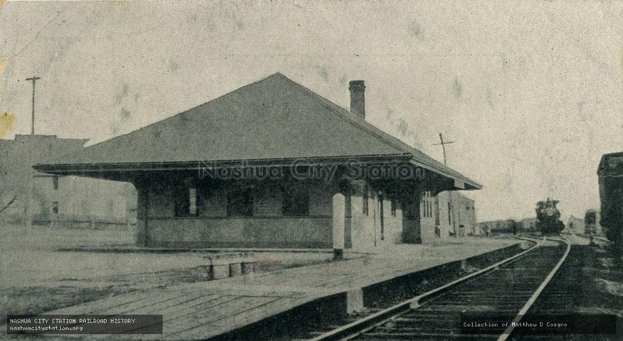 Postcard: Railroad Station, Medfield, Massachusetts